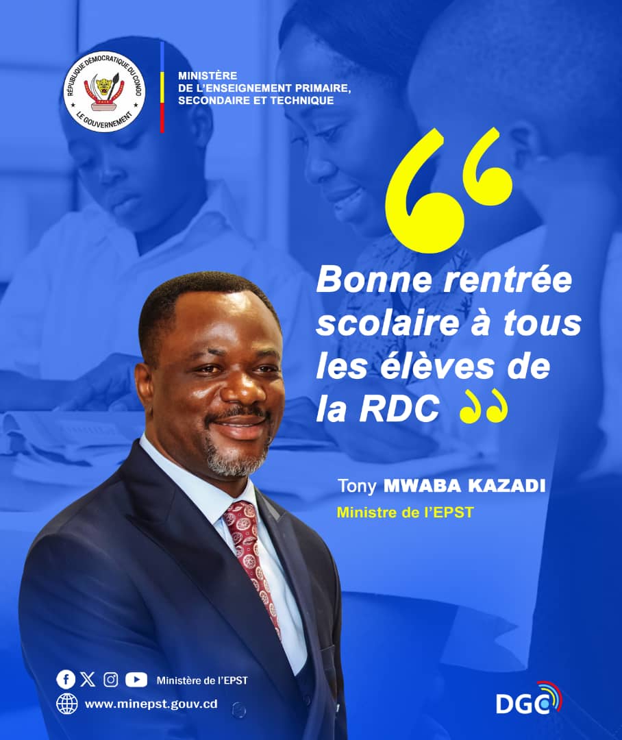 RDC Tony Mwaba place l’année scolaire 2024 sous le thème